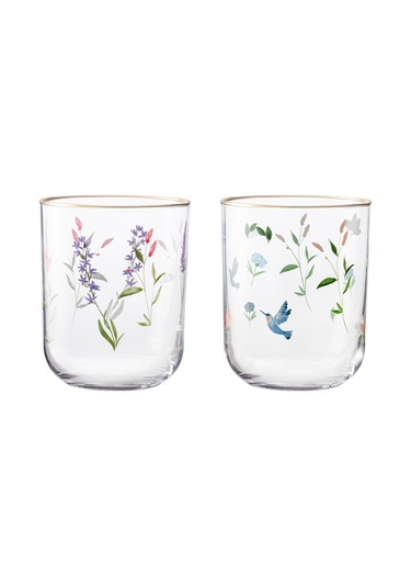 Melay 4'lü Su Bardağı Seti - Şeffaf 8684427228579 Çok Renkli