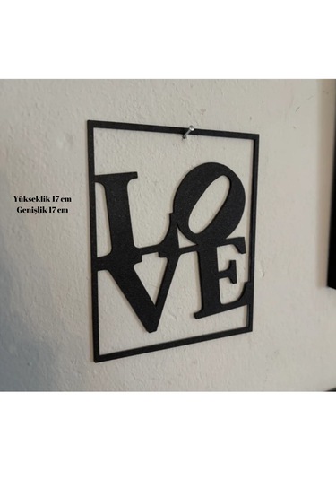 Love Duvar Yazısı Siyah