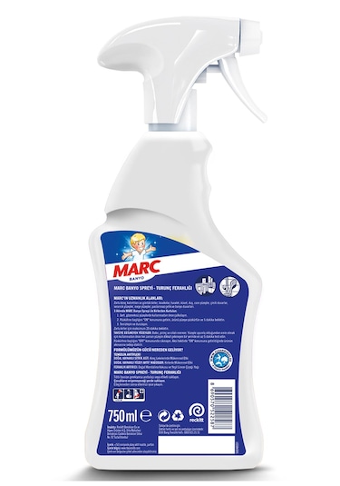 Marc Mutfak Yağ ve Kir Çözücü Temizlik Spreyi 750 ML + Banyo Kireç Sökücü Sprey 750 ML