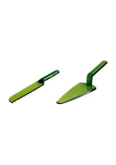 Ews Kitchenware Akrilik Spatula Bıçak Set - Yeşil - 1907