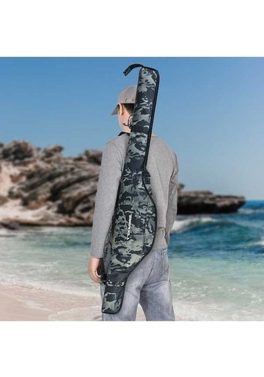 Dancemonkey Katlanabilir Olta Kamışı Çantası Balıkçılık Malzemeleri Saklama Çantaları Taşınabilir Olta Fishing Bag