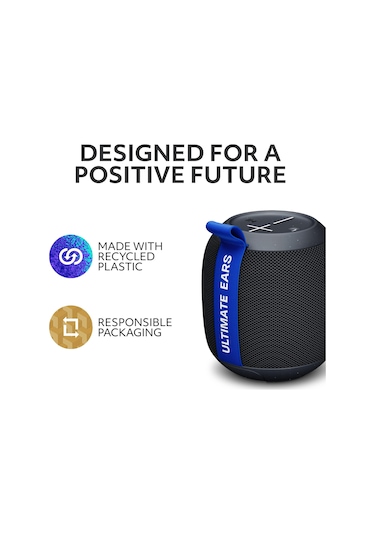 Ultimate Ears Wonderboom Play Taşınabilir Su Geçirmez Bluetooth Hoparlör Siyah
