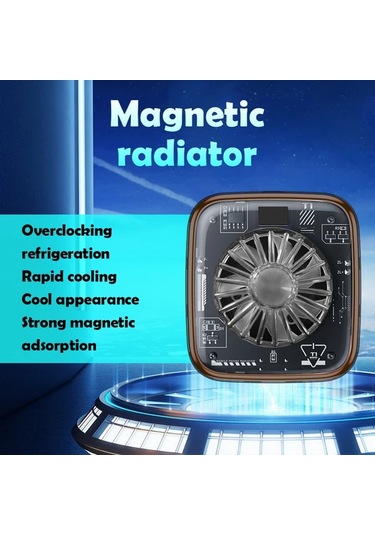 Techbloom Siyah Semiconductor Süper Soğutucu Radyatör Üç Seviyeli Soğutma Ayarlı Es Uyumlu Sessiz Kullanım