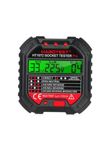 Springsun Habotest Ht107d: 90 - 250v, Otomatik Polarite & Sigorta Bulucu