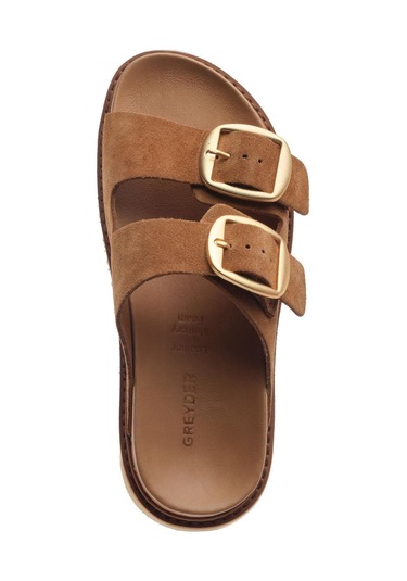 Greyder 59054 Sigaro Süet Kadın Hakiki Deri Terlik -810 Sigaro Taba