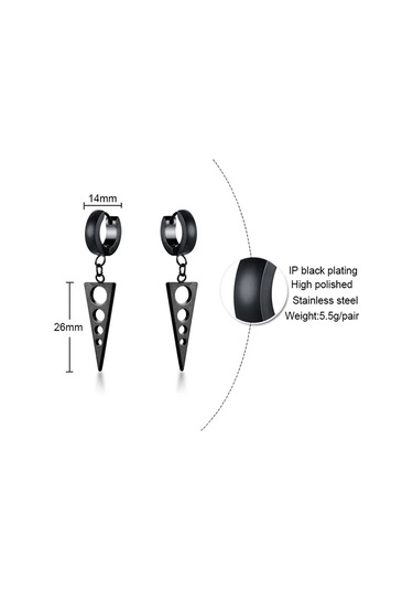 Mprainbowyıldız Hoop Küpe, Paslanmaz Çelik, Polaris Model, Erkek Ve Kadın Takıaçık Sarı Renk Açık Sarı Renk