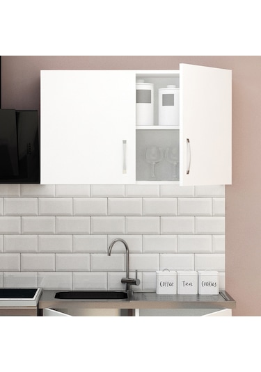 100 Cm Mini Üst Mutfak Modül - Hazır Mutfak Dolabı
