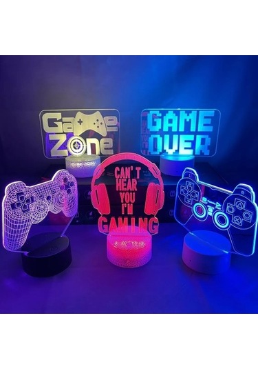 Metabagua De Beers 3d Led Oyun Kurulumu Rgb Lamba Usb İle Çalışan Oyun Odası Çocuk Lambası Yatak Odası Gece Lambaları Led Masa Lambası Iç Aydınlatma Hediyeler Lvvs14 Bej