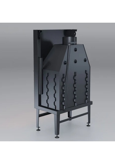 Schömne Elegance Düz Asansörlü Çelik Şömine Haznesi 70 Lik