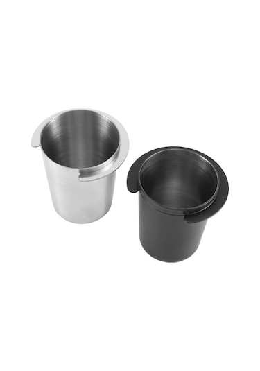 Metabagua Paslanmaz Çelik Dozaj Fincan Kahve Koklama Kupa Espresso Makinesi Için Toz Besleyici Portafilter Kahve Sabotaj, 51mm Xde6d6 Siyah