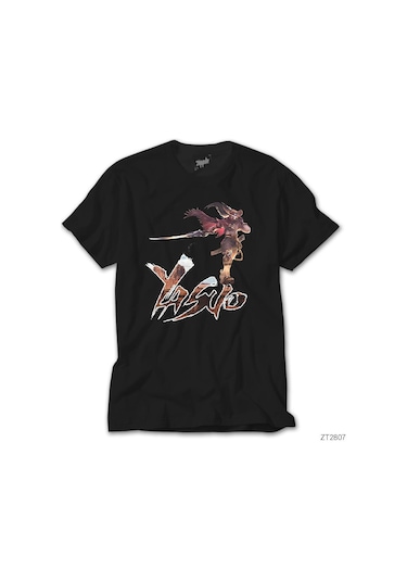Lol Vahşi Batılı Yasuo Siyah Tişört