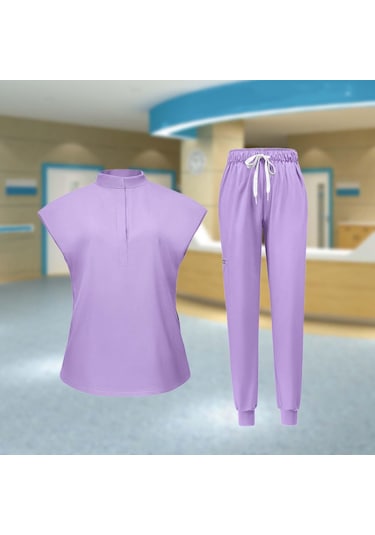 Dolıty Kadın Üniforma Fırçalama Seti S-açık-mor