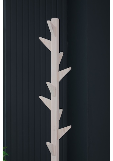 Ahşap Ayaklı Askılık Portmanto Modern Elbise Askısı 175 Cm Beyaz Diğer