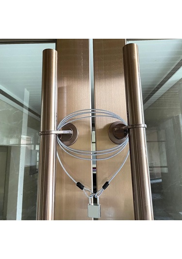 Yifomall 30ft Uzunluk 3mm Çap Dış Mekan Seyahat Çelik Kablolu Kilit - Pvc Kaplama Rust Ve Çizikten Koruma - İki Halka Hafif Güvenlik Kilit Çok Renkli