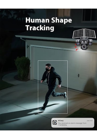 Ventus 8mp 4 Kameralı 4g Çift Solar Panel 16x Zoom Dual Batarya Hieasy Aov Sürekli Kayıt Gece Görüş Çift Yönlü Ses Hieasy Türkçe