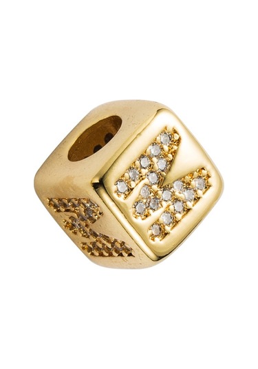 İngilizce Mektup Boncuk Bilezik Pirinç Mikro Kakma Çift Kırmızı Dize Çekme Dıy Bilezik Takı, Stil: M Çok Renkli