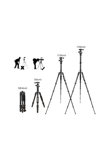 Zomei Q666 Profesyonel Tripod-Yüksek Işçilik Kalitesi