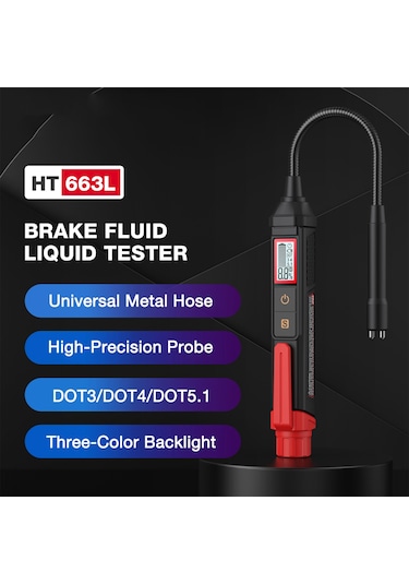 Springsun Habotest Ht663l Fren Hidroliği Test Cihazı: Dot3/4/5.1 Dijital Ölçüm, Ses-ışık Uyarılı Hassas Kalite Kontrol