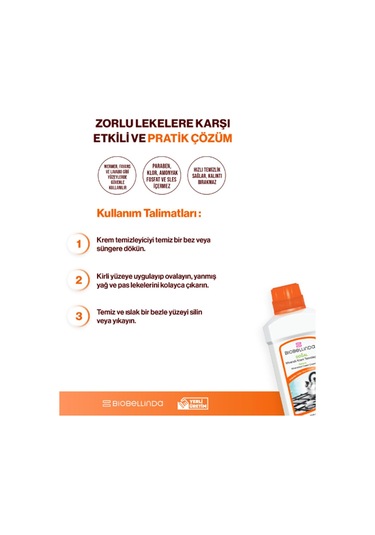 Biobellinda Mineralli Krem Temizleyici 1050 G/700 Ml X 2 Adet