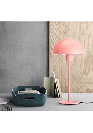 Mylights 20 Cm Baslıklı Masa Abajur Masa Lambası Gece Lambası Yat Siyah