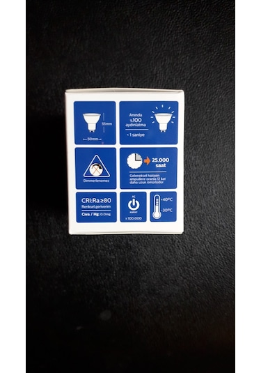 Ecolite 8W Gu10 Led Ampul G.Işığı Sarı Işık