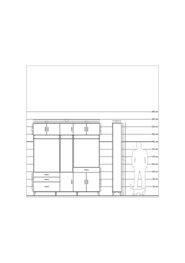 Arges Dolap 8 Raflı 4 Çekmeceli 3 Askılı 220x30x243 Çam-antrasit/antrasit Antrasıt/antrasıt Arges Dolap 8 Raflı 4 Çekmeceli 3 Askılı 220x30x243 Çam-antrasit/antrasit Antrasıt/antrasıt
