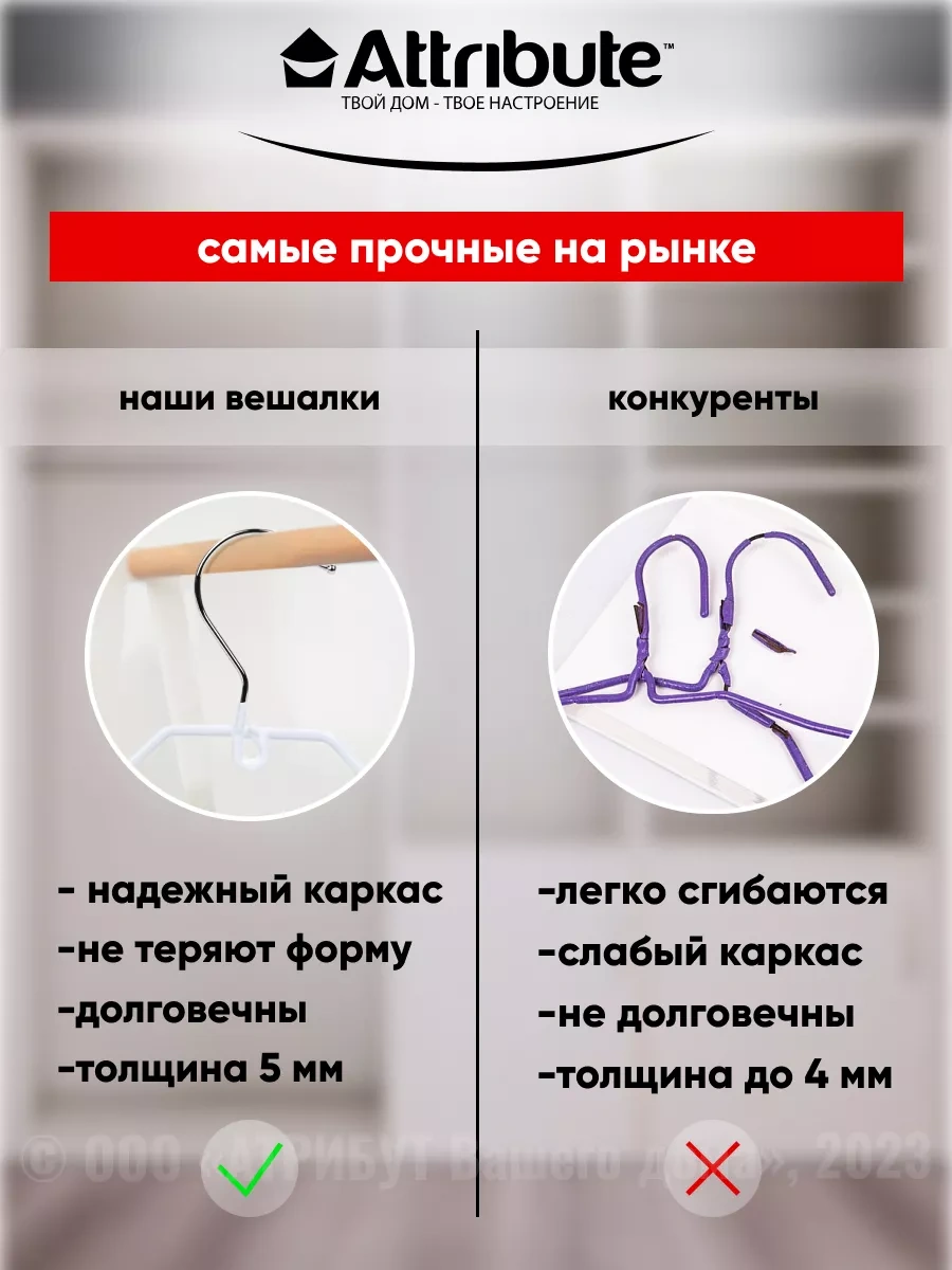 Attrıbute Eklem Askıları Seti 5 Adet. Omuz Askıları 19237705 Beyaz