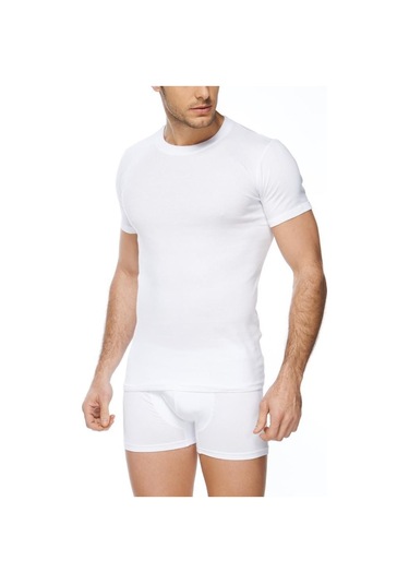 6 Adet Güryıldız Erkek Penye Sıfır Yaka Fanila Atlet Beyaz 24007