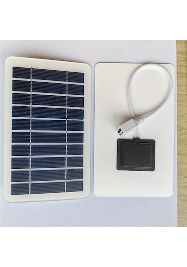 Dashanshop 1 Adet 2w Usb Taşınabilir Güneş Panelli Powerbank, Kamp Seyahat Acil Şarj