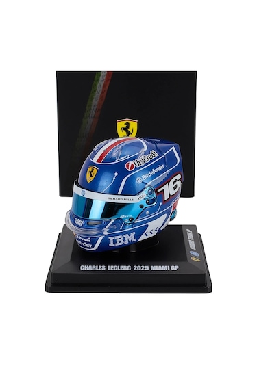 Looksmart Ferrari Sf-25 Charles Leclerc Miami Gp 2025 Diecast Kask 1/5