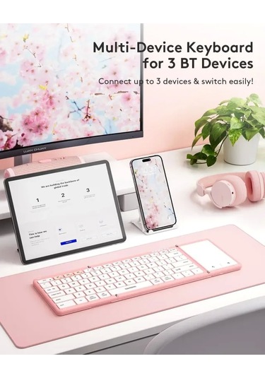 Samsers Touchpadli Katlanabilir Bluetooth Klavye