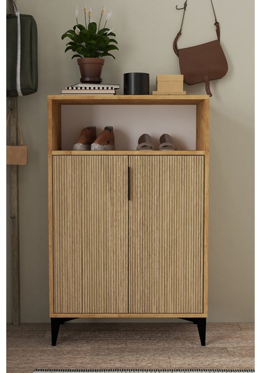 1205 Ada Ayakkabılık 4 Raflı 2 Kapaklı Çok Amaçlı Dolap Yunus Safir Yunus - Safir