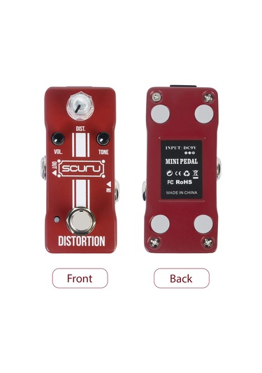 Xindoker Gitar Distortion Pedalı - Gerçek Bypass, Alüminyum Kasa, Dıst/vol/tone Kontrolleri, 6.35mm Giriş/çıkış, Vs703