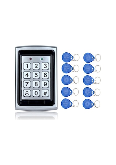 Sonex Rfid 125 Khz Metal Işıklı Şifreli Ve Kartlı Kapı Açma Sistemi