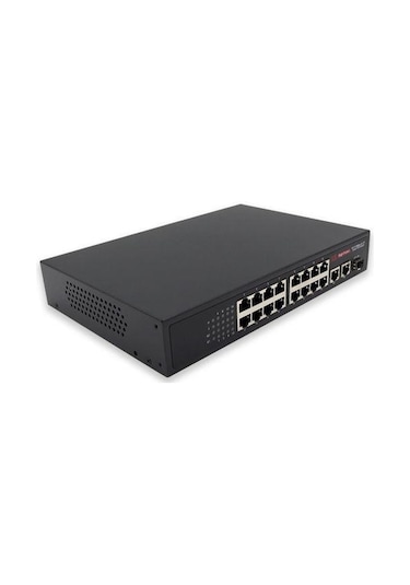 Wellbox 16+2 POE Switch 16 Port + 2 Uplink 100 Mbit Switch
