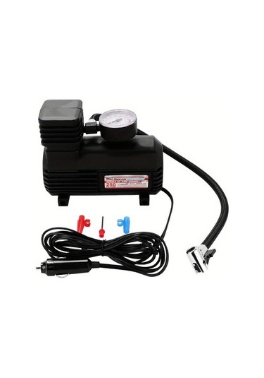 Boatshop1 Siyah Mini Araba Şişirme Pompası 12v Taşınabilir 300psı Hava Kompresörü Araba Seyahat Acil Durum