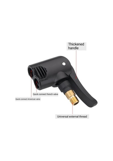 Hava Kompresörü Adaptörü İyi Mühür Hızlı Kilitleme Hafif Presta Schrader Uyumlu Araba Lastiği Hava Pompası Adaptörü Bisiklet İçin B