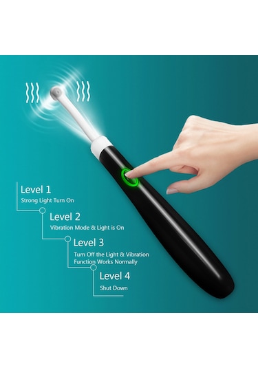 Ximistore9 Ev Ve Seyahat İçin Taşınabilir 5 İş Başlı Dalga Işılı Titreyen Diş Temizleyici Aleti Koyu Mavi