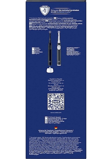 Oral B İo 2 Serisi Şarjlı Diş Fırçası 2'li Avantaj Paketi Siyah/yeşil