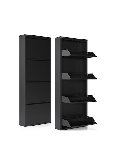 Ceha  4'lü Metal Ayakkabılık -Siyah K.AYK-4 /AB9005 Siyah