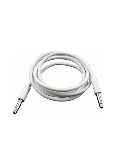 1 Metre Aux Stereo Ses Kablosu 3,5 Mm 3 Boğum Jack Erkek - Erkek