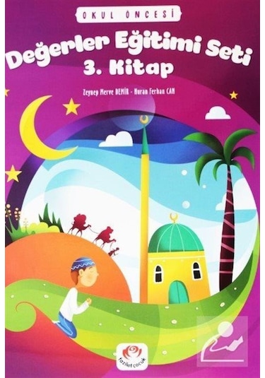Değerler Eğitimi Seti 3. Kitap Stickerli 5 Yaş ve Üzeri / Nu