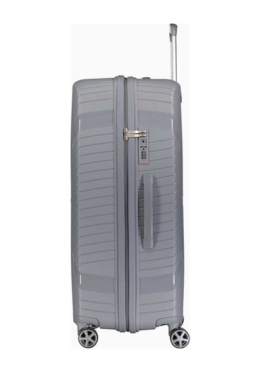 Benetton Büyük Boy %100 Polipropilen Valiz Gri Bnt3000
