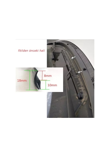 Ön Cam Dış Panel Mühür Fitili Araç Ön Kaput Su Engelleyici Fitil 410054404