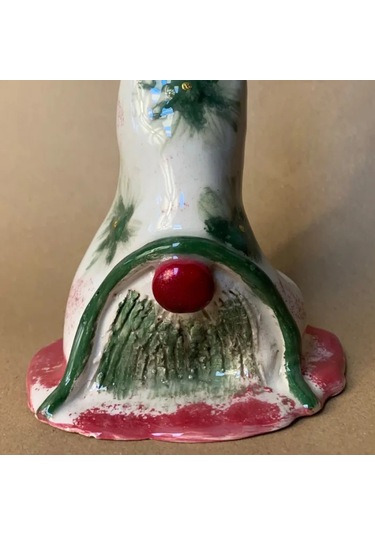 Uretti - Zehra 8449 - El Yapımı Seramik Tasarım Yılbaşı Ağacı Biblo - 10 X 22 Cm 1 Adet