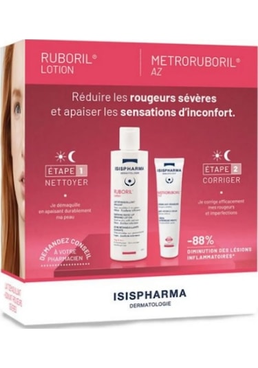 Isis Pharma Ruboril Losyon 250 ML + Metroroboril AZ Kızarıklık Karşıtı Krem 30 ML