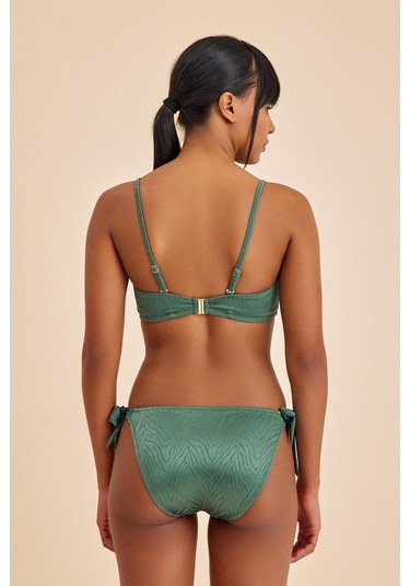 Bali Yeşil Yandan Bağlamalı Bikini Alt Yeşil