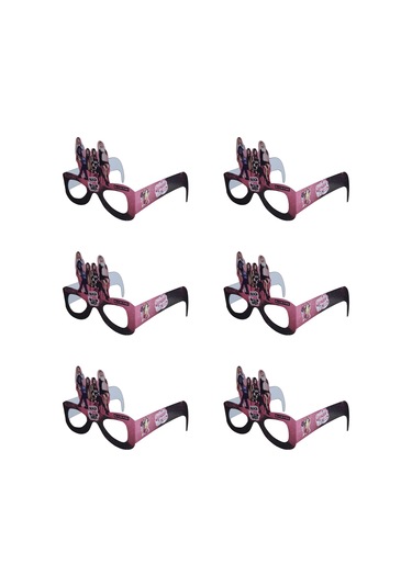 Black Pink Temalı Kağıt Gözlük 6 Adet Parti Gözlüğü Tüm Yaşlar