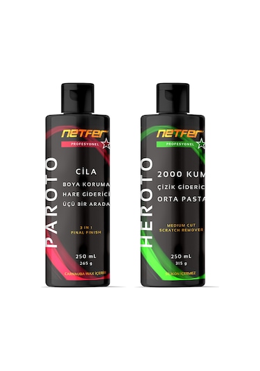 Netfer 2'li Orta Pasta Cila Set - 2x250 Ml