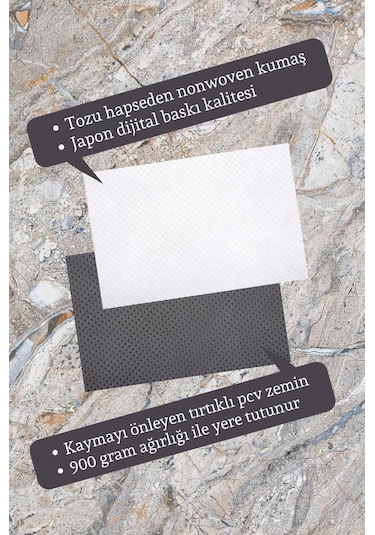 Kapı Önü Paspası Dekoratif Dijital Baskı Hello P-2509